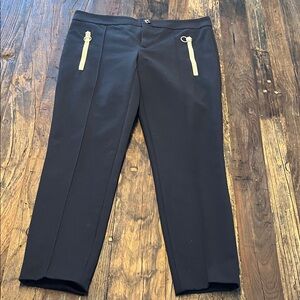 Gucci Ankle Pants with Gold Accents